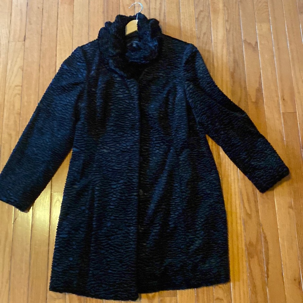 White House Black Market faux Persian lamb